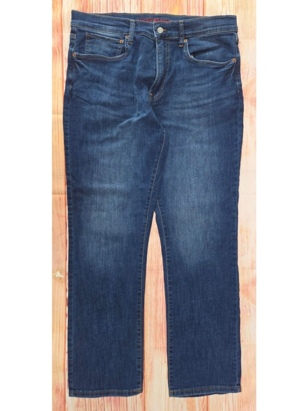 Lucky Brand Mens 223 Straight Leg Jeans 36x32 Medium Wash Denim